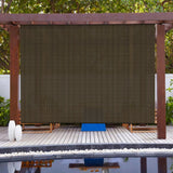 Patio Paradise Shades Roll Up Outdoor 8'Wx6'H Roller Shade Exterior Patio Blinds for Outside Porch Deck Balcony Pergola Carport, Brown Patio