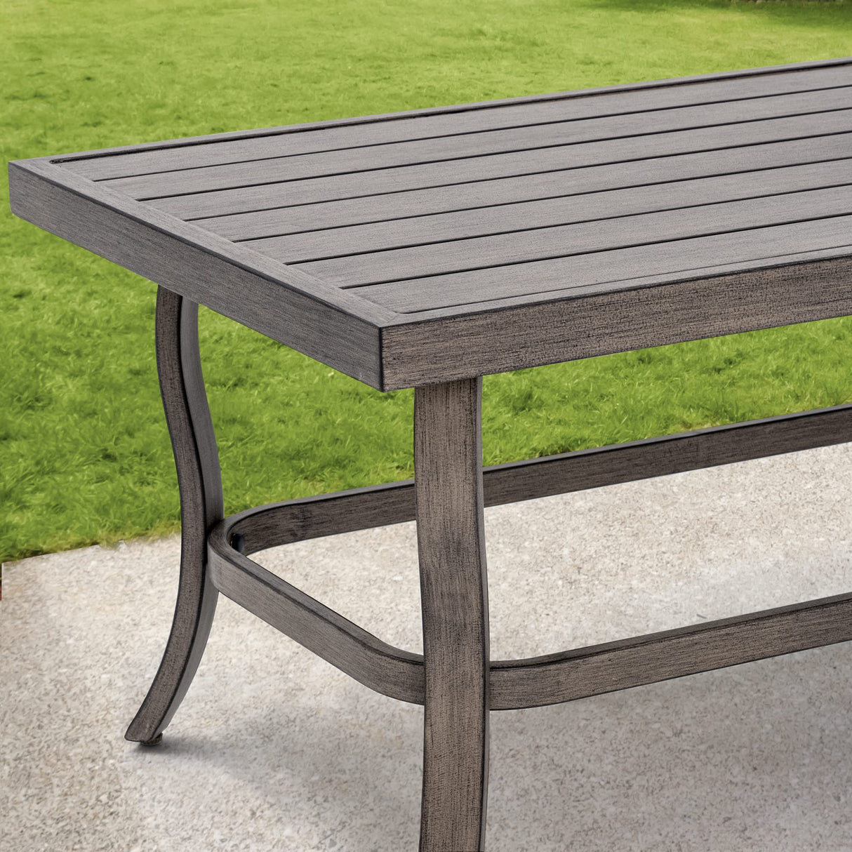 HAPPATIO 10 Piece Aluminum Patio Furniture Set, 3-Seat Outdoor Couch and Loveseat, All-Weather Outdoor Sectional Sofa with Swivel Armchairs and Ottomans, Garden Conversation Set(Gray) HAPPATIO