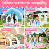 TPU Inflatable Bubble House 10 FT - Upgraded Double Air Duct, Commercial Balloon Bounce House Ball Pit, Bubble Tent Dome Playground Set, with Double Blower for Backyard Birthday Party -Transparent UTOBSPORT
