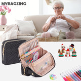 MYBAGZING Empty Crochet Hook Case - Crochet Hook Organizer Case Stand Up (Upgraded) -Corchet Organizer - Crochet Hook Holder for Knitting & Crochet Supplies, Crochet Needles, Crochet Accessories MYBAGZING