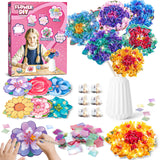 Flower Bouquet Art Craft Kit, Poke DIY Creative Activity Kit with with 6 Flowers & 6 Light Strings, Mess-Free Fun for Girls & Boys, Fun & Educational Kids Craft Gift for Girls Boys Ages 4, 5, 6, 7, 8+ Fortand
