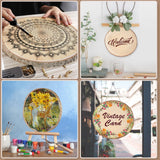 8 Pcs Wood Slices 11-12 Inch Large Wood Rounds Unfinished Wood Slices for Centerpieces, Wood Centerpieces Tables,Wood Slabs,Round Wood, Natural Wood Slices for Crafts,Decor, Centerpieces, Sign... BeNiNat