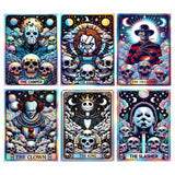 LumiCraft 6 Packs Halloween Diamond Art Kits for Adults, Horror 5D Diamond Painting Kits for Beginners, Round Full Drill Crystal Arts and Gem Art Kits for Home Wall Decor Gift 12x16 Inch LumiCraft