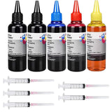 AYMSous Ink Refill Kit for Canon 250 251 270 271 280 281 1200 2200 PG240 CL241 PG245 CL246 PG210 Refillable Ink Cartridge, CIS CISS System with 5 Syringes(5x100ML 1BK, 1PBK, 1C, 1M, 1Y) AYMSous