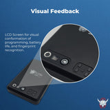 Viking Biometric Fingerprint Lock Biometric Fingerprint Gun Safe 360 Degree Fingerprint Detection LCD Feedback Screen Weather & Dust Resistant IP65, Portable Design AYIN