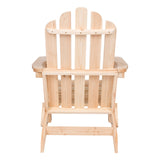 Shine Company Marina Adirondack Chair, Back & Seat Pre-Assembled, Natural Shine Company