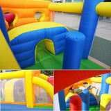 HuaKastro 20.5FT(L) Extended Inflatable Obstacle Course Bounce House for Kids Party Easter Event, with Various Obstacles: Tunnel, Crossing Wall, Jungle, Jumping Area, Climbing Wall and Slide HuaKastro