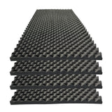 KTOESHEO 4 PCS Acoustic Panels,48''X24''X2'' Egg Crate Foam Soundproof Foam Wall Panels,High Density Fireproof Noise Cancelling Foam Studio Foam Panel,Noise (Black) KTOESHEO