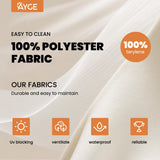 Ayge 10ft Offset Cantilever Hanging Outdoor Patio Umbrella Market Umbrella UV Resistant with Easy Tilt,Heavy-Duty Pool Umbrella for Lawn, Backyard,Garden,Yard,Beige Ayge