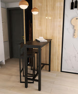 43 Inch Bar Table, Bar Height Pub Table, Water-Resistant Counter Height Table, Rectangular High Top for Kitchen & Dining Living Room, Black Metal Frame & Easy to Set Up, Black Fday