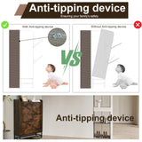 Chilihom Narrow Shoe Cabinet Storage for Entryway, Shoe Organizer with 2 Flip Drawers, Hidden Shoe Storage Slim Storage Cabinet with Metal Legs, Farmhouse Free Standing Shoe Rack Cabinet, Rustic Brown Chilihom