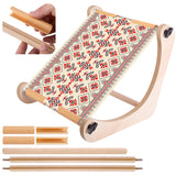 codree Adjustable Embroidery Table Stand, Wood Embroidery Hoop Holder, Hands-Free Cross Stitch Scroll Frame Needlepoint Stand for Lap or Table Top Stitching Sewing Supplies Craft Tool codree