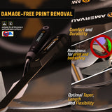 Premium 3D Print Removal Tool Kit - Durable 3D Printer Tools with Sturdy Comfort Grips, Sharp and Hardened Blades for Easy Separation of Prints, Knife and Spatula Set of 2 - Enhanced Version AMERVAULT