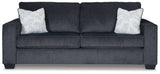 Signature Design by Ashley Altari Modern Queen Sofa Sleeper with 2 Accent Pillows, Dark Gray Signature Design by Ashley
