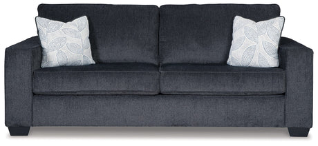 Signature Design by Ashley Altari Modern Queen Sofa Sleeper with 2 Accent Pillows, Dark Gray Signature Design by Ashley
