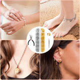 Amrules 1200 Pcs Jump Rings for Jewelry Making Supplies, Necklace Repair Kit with Open/Close Tools, Pliers, Tweezers, Lobster Clasps, Jewelry Jump Rings for Crafts and Key Chains (Silver and Gold) Amrules