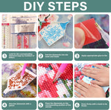 5D Santorini Greece Landscape Diamond Art 12x16 Inch Full Drill Diamond Painting Kits for Adults & Beginners - DIY Art Crafts for Relaxation and Home Wall Decor 1 Generic