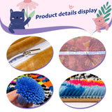 veirousa Butterfly Floral Latch Hook Kits for Adults Beginners DIY Crochet Pillow Kit Pre-Printed Pillowcase Hook and Latch Rug Kits Needlework Cushion Cover for Home Sofa Decoration 17x17 in. veirousa