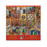 SUNSOUT INC - Quilted with Love - 1000 pc Large Pieces Jigsaw Puzzle by Artist: Joseph Burgess - Finished Size 27" x 35" - MPN# 38811 SunsOut