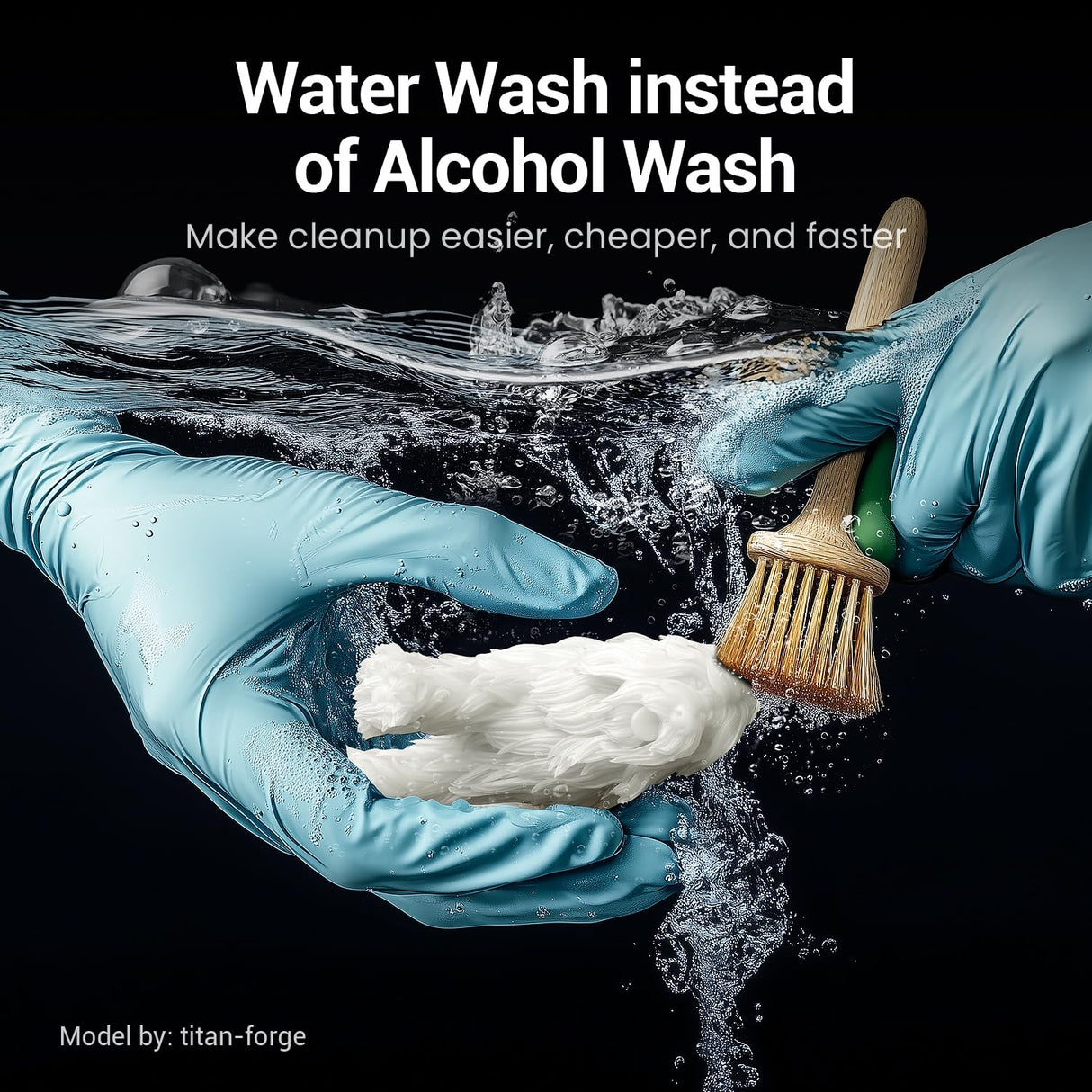 Uniformation 3D Printer Resin Water Washable Resin PLA Plant Based Resin,Biodegradable 405nm UV Curing Photopolymer Rapid for 4K 6K 8K LCD/DLP/SLA 3D Printer X60-White 1kg Uniformation