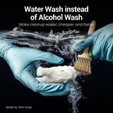 Uniformation 3D Printer Resin Water Washable Resin PLA Plant Based Resin,Biodegradable 405nm UV Curing Photopolymer Rapid for 4K 6K 8K LCD/DLP/SLA 3D Printer X60-White 1kg Uniformation