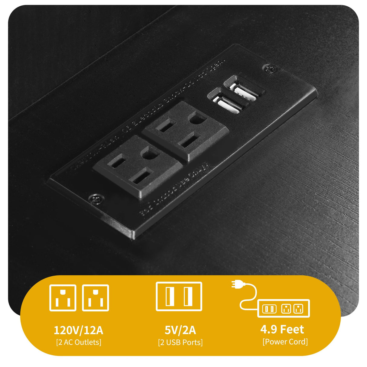 DWVO Farmhouse Corner TV Stand for Living Room, TV Stand for 55 Inch TV, Entertainment Center with Storage and Power Outlet, TV Console Cabinet, Black DWVO