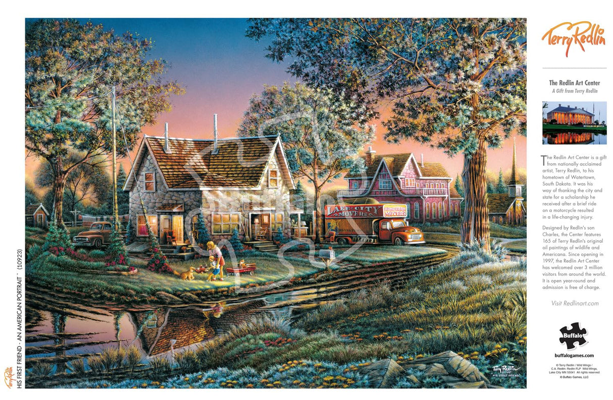 Buffalo Games - Terry Redlin - His First Friend - 1000 Piece Jigsaw Puzzle for Adults Challenging Puzzle Perfect for Game Nights - 1000 Piece Finished Size is 26.75 x 19.75, Large Buffalo Games