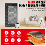 MXMZHXU Home Portable Steam Sauna, 3Ft*3Ft*6Ft Sauna Tent Sauna Box with 3L 1200W Steamer, Remote Control, Folding Chair, 15 Levels 60 Mins Working（Wider&Taller 3Ft*3Ft*6Ft，Black） MXMZHXU