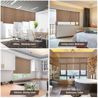 RED GRAPES Roller Window Shades,Light Filtering Roller Shade,Window Blinds,Roll Up and Down Blinds for Home,Easy to Install(Light Coffee, 23" W x 72" H)