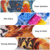 Lxmsja Koi Fish Diamond Art Kits for Adults, Scenery Fish DIY Full Drill Diamond Painting Kits for Beginners, 5D Gem Art Crafts for Adults, Home Wall Decor 12x16 inch Lxmsja