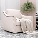 Oversized Swivel Accent Chair,Chenille Fabric Large Comfy Reading Chairs,Mid Century Modern Living Room Chair,Wide Arm Chair with Thick Soft Cushion,Single Sofa Chair for Living Room,Bedroom Wunlerlant