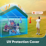 ADVANCE OUTDOOR Replacement Top Cover Tarp for 12x20 ft Carport Canopy with Ball Bungees, Green, One Roof Only ADVANCE OUTDOOR