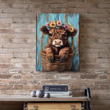 Cow Diamond Painting Kits for Adults Beginners,Highland Cow 5D Diamond Art Kit, Full Round Drills Small Animal Diamond Dots Paint with Diamonds, DIY Beads Gem Painting for Decor 12 x 16 Inches DIYDECORFUN