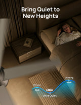 Dreo Ceiling Fans with Lights and Remote, 52 Inch, 6 Speeds, 5 Color Tones Dimmable LED, Quiet Reversible DC Motor, 8H Timer, Silver Ceiling Fan for Bedroom, Living Room, Easy to Install Dreo