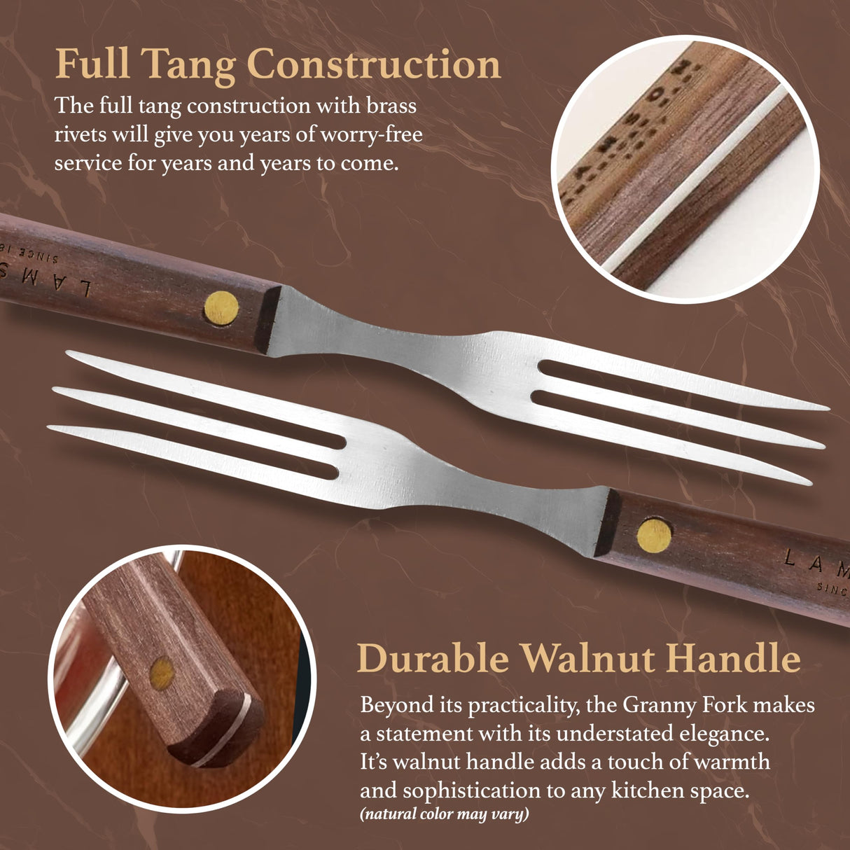 Lamson 7" Granny Fork with 3-Tines Lamson