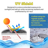 Rush Creek Creations Reel Salty Premium Marine Grade 11-Rod Fishing Rod Holder with Bi-Level Design, UV-Resistant, 100% Waterproof Fishing Pole Holder for Garage and Dock, Securely Holds 11 Rods Rush Creek Creations