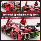 OWNONE 1 Remote Control Super Car Building Kits, 1835PCS Technique Plated Race Car Building Set for Adults Men Teens - with 5 Fast Motors, Electric Height Adjustment & Drift Spin Wheels OWNONE 1