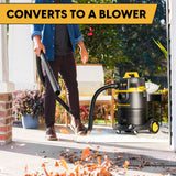 Vacmaster Professional VDK811PW 0201 8 Gallon 4.5 Peak HP Wet/Dry Vac with Self-Cleaning Filter System, 8 Gal, Black Vacmaster