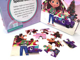 Gabby's Dollhouse Christmas My First Puzzle Book - Jigsaw Puzzles for kids, 10-page board book, 5 puzzles to enjoy Phidal