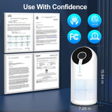 MOOKA Air Purifiers for Home Large Room up to 1095ft², H13 HEPA Filter Air Cleaner for Pets Bedroom Remove Smoke Dust Pollens Dander, Room Air Purifier with Timer Lock 4 Modes Night Light, M02 MOOKA