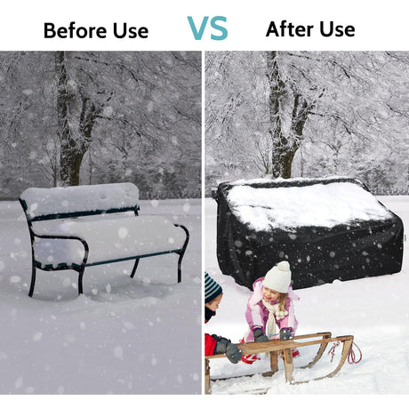 VARIETYFACE Patio Furniture Covers Waterproof,79Wx37Dx35H inches,3-Seater Outdoor Sofa Covers Sunproof,Durable Lawn Furniture Covers, Black VARIETYFACE