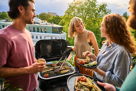 Weber Lumin Outdoor Electric Barbecue Grill, Black - Great Small Spaces such as Patios, Balconies, and Decks, Portable and Convenient Weber