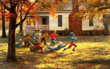 SUNSOUT INC - Fall Football - 550 pc Jigsaw Puzzle by Artist: Andy Thomas - Finished Size 15" x 24" - MPN# 19391 SunsOut