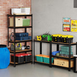 BestOffice 5 Tier Storage Shelves Adjustable Garage Shelves 15.7" D x 35.4" W x 72" H Heavy Duty Garage Shelving with Premium Materials MDF Boards for Kitchen Basement Warehouse Pantry BestOffice