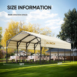 ADVANCE OUTDOOR Metal Roof Carports Kits 12x20 ft Heavy Duty Steel Car Canopy Hard Top Garage ADVANCE OUTDOOR