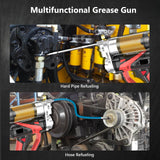 GOYERRNES 21V Cordless Grease Gun,15000 PSI Professional Electric Grease Gun Kit with 2PCS 21V 3000mAH Rechargeable Battery GOYERRNES