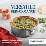 Farberware Bakeware Springform Baking Pan, Round Nonstick Cheesecake Pan - 9 Inch, Gray Farberware