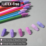 Mr. Pen- Pencil Top Erasers, 120 Pack, 6 Different Purple Shade Colors, Latex-Free & No Smudge Pencil Eraser Tops, Back to School Supplies Mr. Pen
