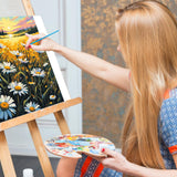 Offito Paint by Numbers Kit for Adults- Daisy Adult Paint by Number Kits on Canvas for Beginners, Sunset DIY Acrylic Oil Number Painting Kits for Home Wall Decor Gift 16"x 20" (Without Frame) Offito
