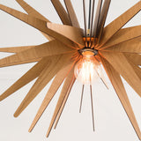 EXPLOSION Wood Pendant Light | Mid Century Modern Chandelier | Hanging Lamp | Wood Chandelier Lighting | Modern Light Fixture | Modern Pendant Light DEZAART